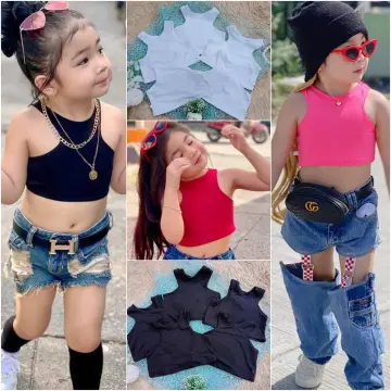 CROP TOP FOR kid girl crop top kids cotton high quality crop top