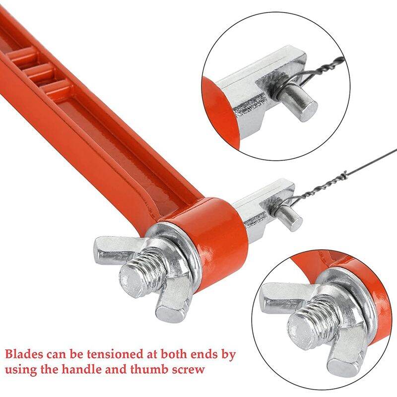 6 Inch Coping Saw Hand Saw, Fret Saw Coping Frame and Extra 20 Pcs Replacement Blades Set for