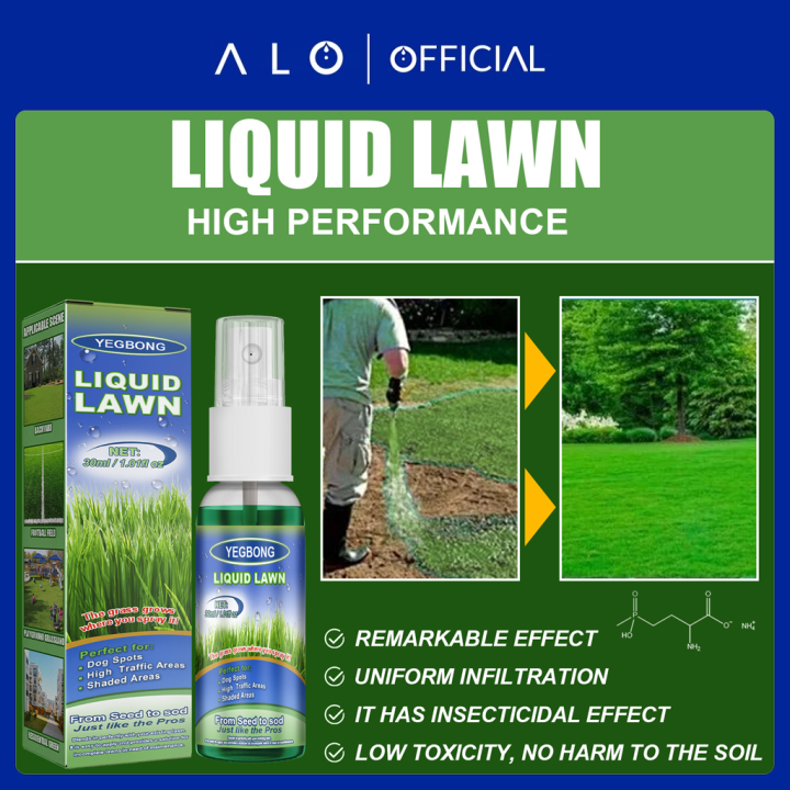 Grass Spray Green Paint Lawn Food Liquid Solution Grass Color Fix for