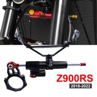 CNC Aluminum Adjustable Motorcycles Steering Stabilize Damper Bracket Mount Kit For KAWASAKI Z900RS Z 900RS 2018 - 2022