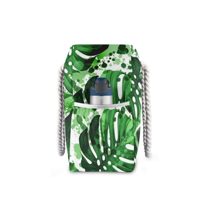 new-beach-tote-bag-fashion-women-summer-large-capacity-tropical-palm-monstera-leaves-shoulder-bag-top-handbag-shopping-bags