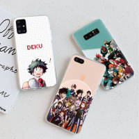 อ่อนนุ่ม ซิลิโคน เคสโทรศัพท์ หรับ iPhone XR 7 6s 6 11 5s XS 5 8 SE Max Plus X Pro ปก โปร่งใส TPU To-153 My Hero Academia