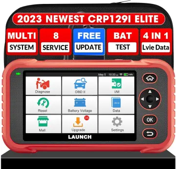 LAUNCH X431 CRB5001 OBD2 Scanner 12V Car Battery Tester Auto ENG ABS SRS AT  Diagnostic Tools OIL BMS TPMS 6 Reset Free Update 