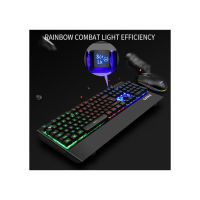 SAMA HJ9525 RGB Gaming Mechanical Keyboard And Mouse Set 108 Keys USB Computer Wired Keyboard And Mouse With LED Backlit For Pc