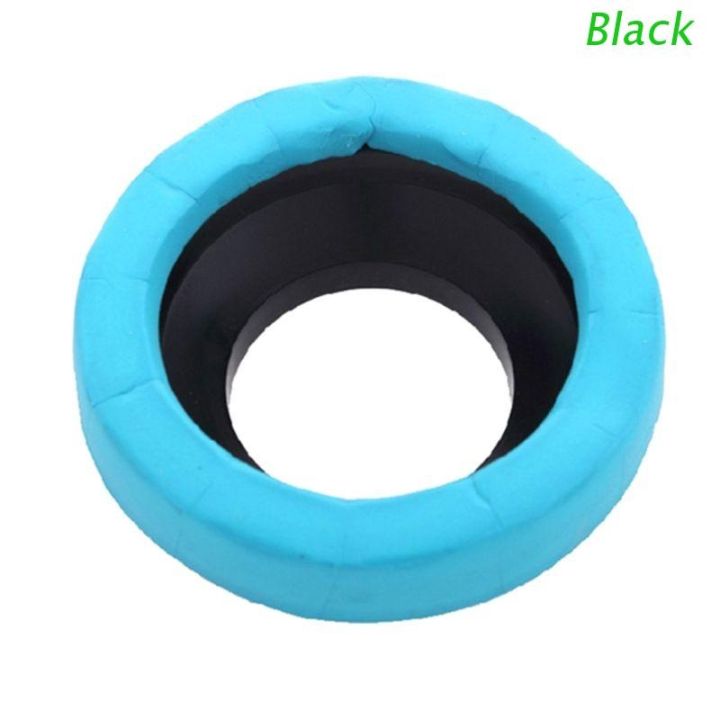 black-toilet-bowl-flange-ring-odor-resistant-drain-pipe-donut-sealing-ring-toilet-anti-leakage-installation-fitting-accessory-tool