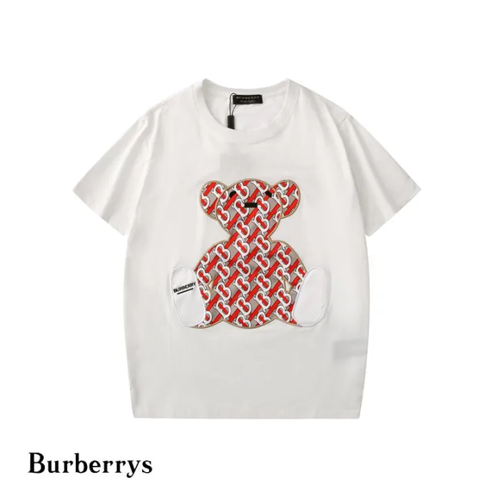 T shirt for men/ T shirt for men/YAOFA Original Burberrys New cute bear  print T-shirt women and men Short Sleeve Summer Cotton Tops T-shirt casual  Summer Clothes(1pcs) | Lazada PH