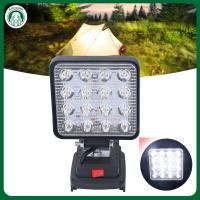 ไฟ LED ทำงานไร้สาย 18V แบตเตอรี่ลิเธียม Super Bright โคมไฟรักษาความปลอดภัยกลางแจ้ง Floodlight Spotlight สำหรับ BL1830 1840 1850