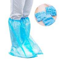 20Pcs Durable Waterproof Thick Plastic Disposable Rain Shoe Covers High-Top Boot Rain Boots