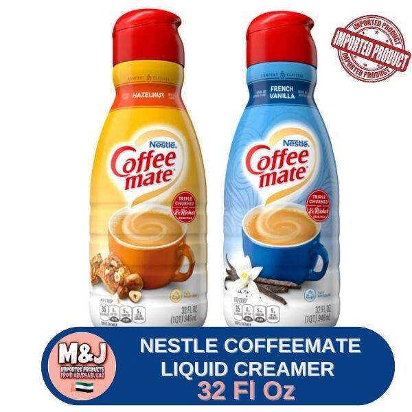 NESTLE COFFEEMATE, Liquid Coffee Creamer, 3 variants, HAZELNUT, FRENCH