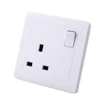 DepoGuye 13A UK Standard Socket Square Three-hole Socket Double USB Wall Power Socket British Standard Switch Panel