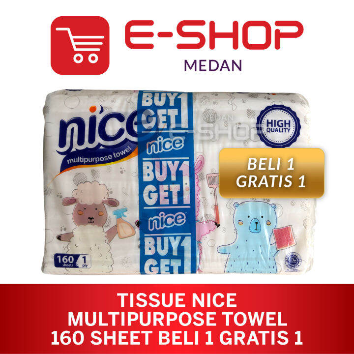 Tisu Tissue Nice Multipurpose Towel Napkin Multifold 160 Sheets Buy 1 ...