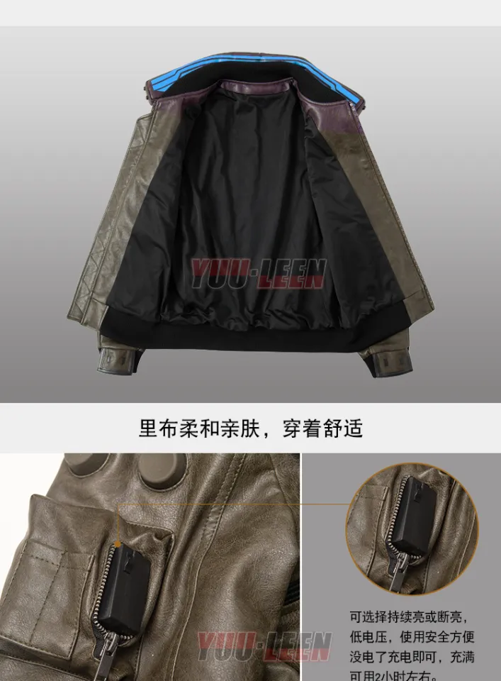 Ke Cyberpunk 2077 Jacket Short Coat Male COS Kojima Hideo With The Game  Clothing Sweater (L) on Galleon Philippines