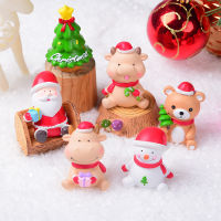 Santa Ornament Claus Christmas Resin Decoration Party Supplies Deer Gift Winter