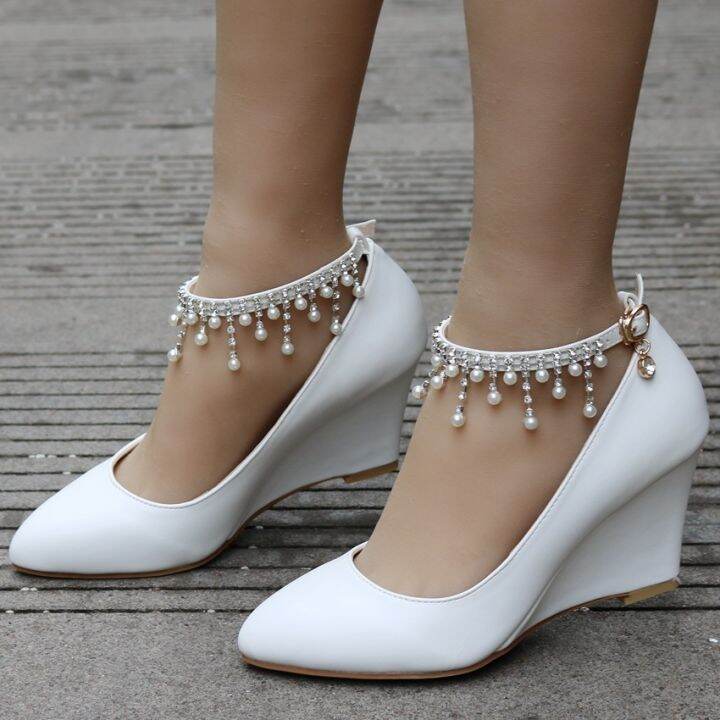 fashion-show-thin-high-heels-female-beaded-fringe-wedges-pedicure-with-leisure-shallow-single-shoe-buckles-tines-mouth