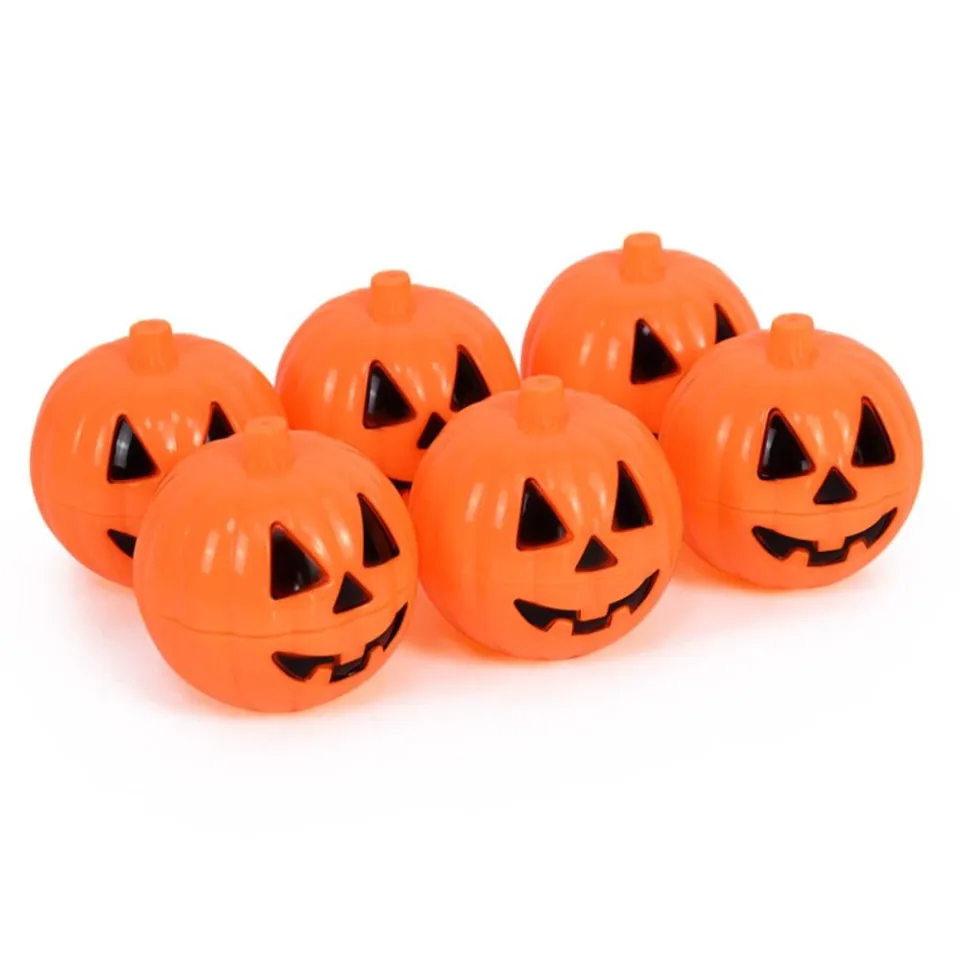 GINGER Candy Buckets Halloween Pumpkin Candy Box Halloween Mini Pumpkin  Bucket Mini Gift Snacks Containers Halloween Decorations Portable Pumpkin  Props Costume Christmas Party