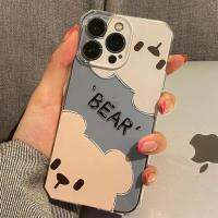 เคสไอโฟน 15 pro max เคสศัพท์ลายการ์ตูนสำหรับหมีน้อยสำหรับ 12เคสใสทรงแปดเหลี่ยมสำหรับแอปเปิ้ล13PROMAX 8P นุ่ม X