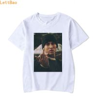 【New】Eminem ชาย Unisex สีขาว100% Cotton T เสื้อ Hiphop ตลก T เสื้อ Punk สไตล์ Tops Camisa Masculina Hip Hop rock เสื้อยืด