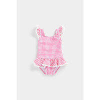 ชุดว่ายน้ำเด็กผู้หญิง Mothercare Gingham Swimsuit EA155