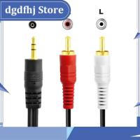 Dgdfhj Shop 3.5mm Stereo Male Jack to 2 RCA Male AV Music Audio Cable Cord AUX for Mp3 Phone TV Sound Speakers