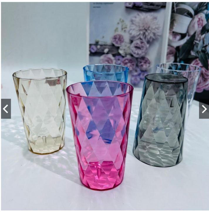 6pcs Acrylic Drinking Glasses Set Plastic Tumblers Plastic Cups