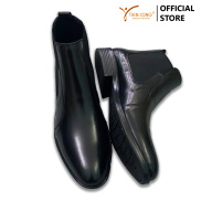 Giày boot nam TIẾN CÔNG da bò thời trang TCG1105 đen