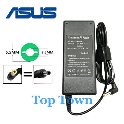 ASUS Adapter Notebook Asus 19V4.74A 90W(ขนาดหัว 5.5*2.5mm หัวดำ,หัวเหลือง)อะแดปเตอร์โน๊ตบุ๊ค สายชาร์จโน๊ตบุ๊ค อแดปเตอร์ อะแดปเตอร์ สายชาร์จ สายชาร์ต สายชาร์ท