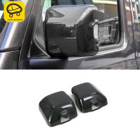 CarMango for Jeep Wrangler 2018-2023 Car Accessories Rearview Mirror Cap Cover Chrome Trim Sticker Frame Exterior Decoration