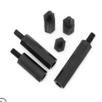 10-50pcs Nylon standoff M2 M2.5 M3 M4 m5 male to female black nylon hex spacer