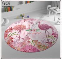 Flamingo pattern carpet Square Anti-Skid Area Floor Mat 3D Rug Non-slip Mat Dining Room Living Room Soft Bedroom Carpet