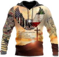 Jesus Cross Eagle Mexico and America Im Not Trying to Prove How Mexican I Am Or American Proud Be Both All Over Printed Pefect Costumes 3D Hoodie, Zip Sweatshirt, T-Shirt, Small-5X-Large