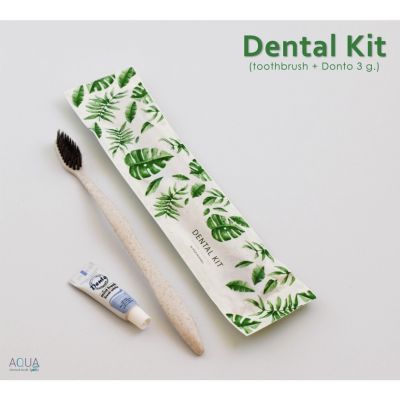 ✨ขายดี✨ ชุดแปรงสีฟันโรงแรม รุ่น Natural Dental kit [แพ็คชนิดละ125ชิ้น] ของใช้ในโรงแรม ของโรงแรม อเมนิตี้ Hotel Amenities