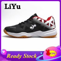 LiYu Professional รองเท้าแบดมินตันขนาด36-45 Casual Men Women รองเท้าผ้าใบแบดมินตันการฝึกอบรมรองเท้า Breathable Anti-Slip Running Shoes