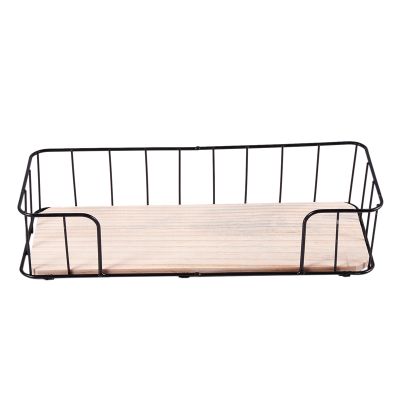 Wooden Iron Wall Shelf Wall Mounted Storage Rack Organizer for Bedroom Kitchen Home Decor Kid Room Wall Decoration Holder