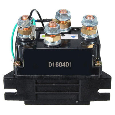 400A Black Winch Relay Solenoid DC 12V Car Vehicle ATV Truck With 6 Pattern Protection Caps 21X #273101