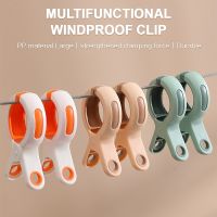 3pcs Clothes Pegs Plastic Hanger Clips Windproof Clothespins Home Large Clothes Clips for Drying