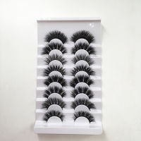 Natural 25mm 27mm 30mm Mink Eyelashes Full Strip False Eyelashes 16 Pairs 8 Pairs Lashes Wholesale Vendor