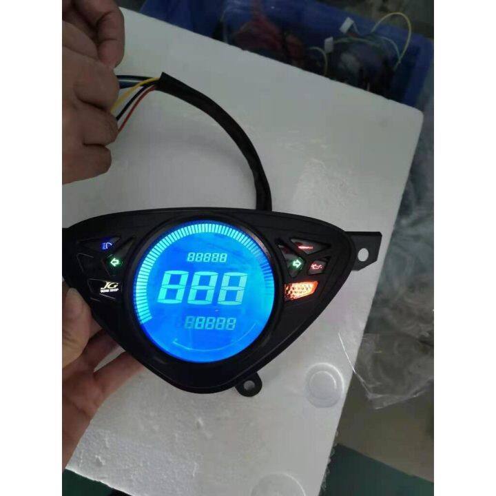 รถจักรยานยนต์จักรยานเมตร-led-จอแอลซีดี-s-peedometer-วัดระยะทางดิจิตอลสำหรับ-mio-100-mio-สปอร์ต