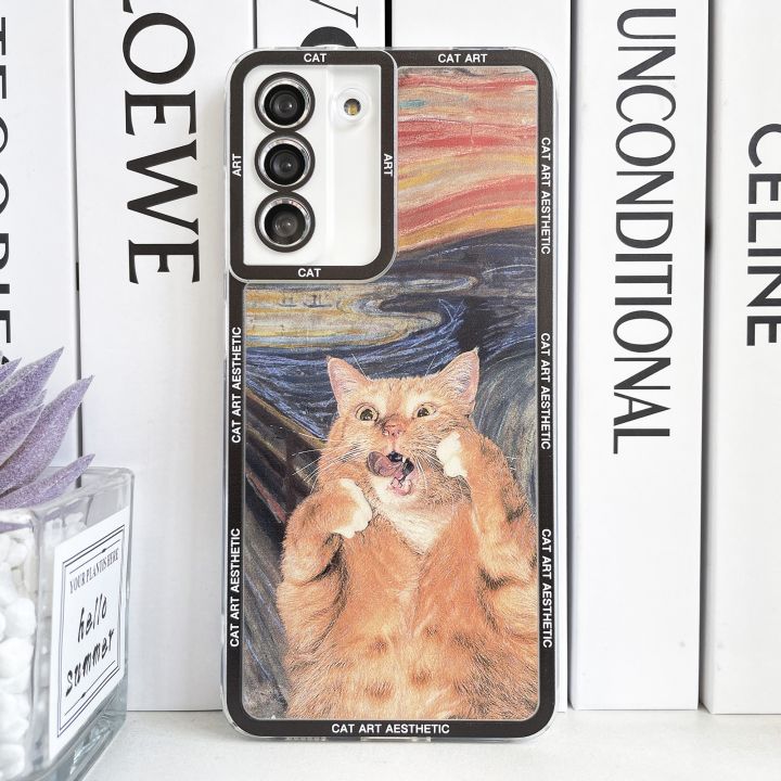 shine-electron-เคสโทรศัพท์ลายแมว-s21-s20-samsung-galaxy-s23-a53เป็นพิเศษ-a52-a54-a33-van-gogh-gustav-klimt-mona-lisa