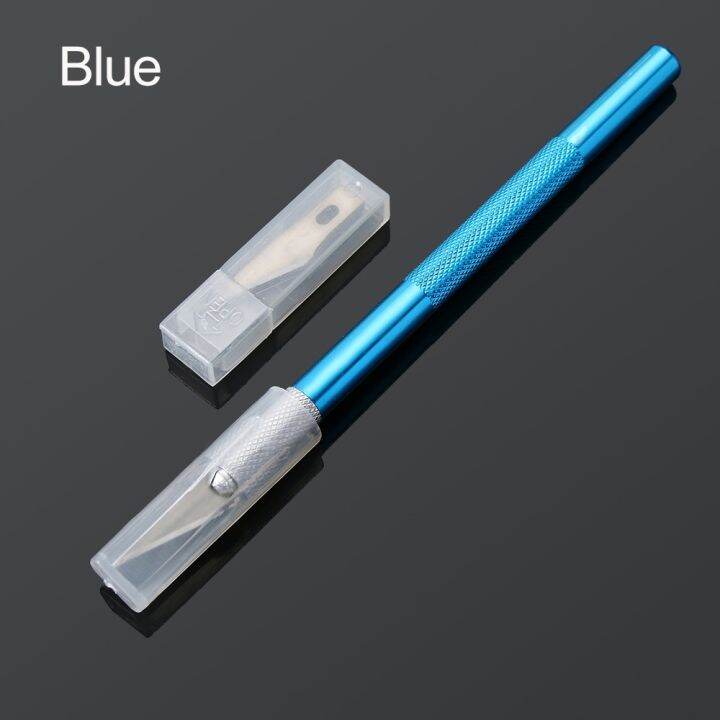 yf-6pcs-blade-metal-handle-professional-stationery-craft-cutting-tools-exact-aluminum-alloy-carving-pen