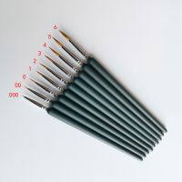 9 pcs Animal Hair Watercolor Paint Brush Pen Miniature Hook Line Pen for Gouache Oil Acrylic Painting Art Paint Brushes