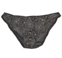 【cw】 Black Low-waist Men 39;sbriefs Male lace gauzeweb design Panties Underwear !