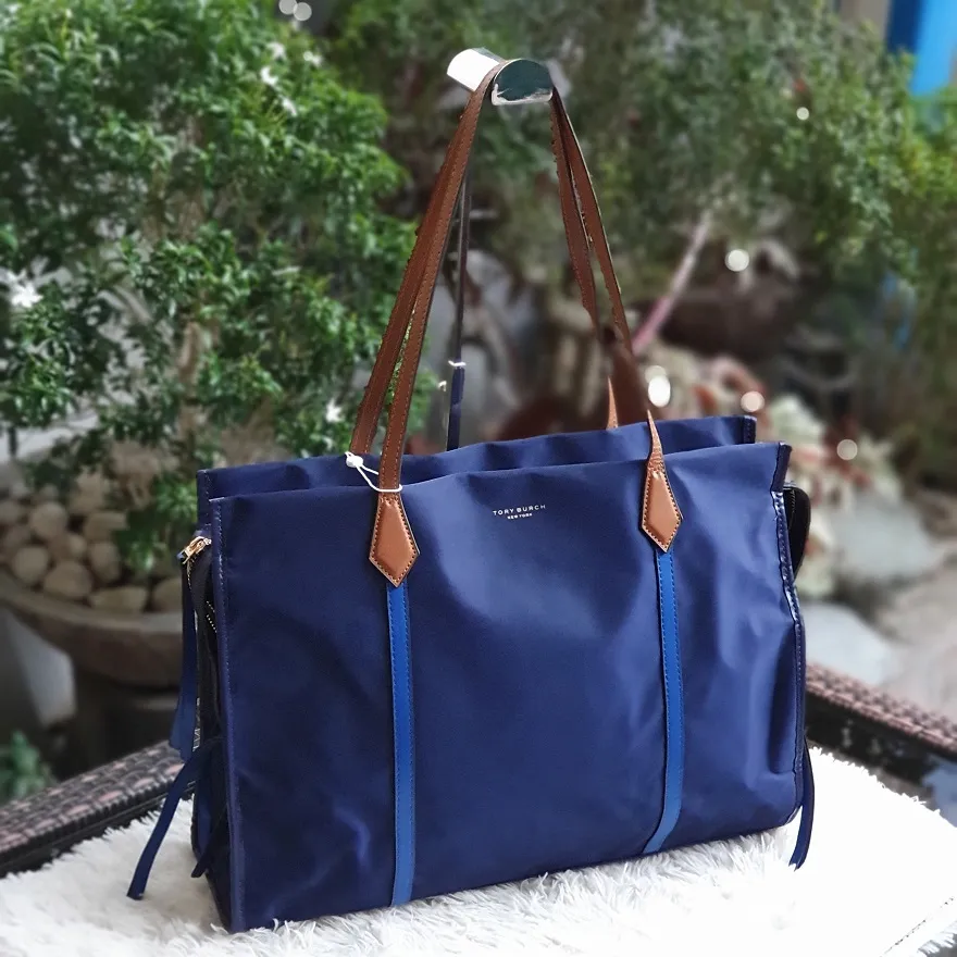 Branded .Y. . Nylon Tote Bag Perry Blue | Lazada PH