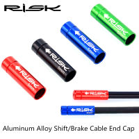 RISK 10PCS 4Mm 5Mm Shift Housing End Cap ke Cable Aluminium Alloy Mountain Road Bike Bicycle Line Tip Cap Tube Dust Cap