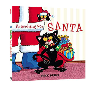 English original bad Kitty searching for Santa hardcover book little bad cat looking for Santa Claus with Wallchart picture book childrens humorous picture story book