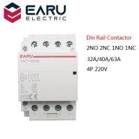 32-63A 4P AC 220V 230V 50/60Hz ราง Din บ้านสวิทช์คอนแทคมอดูลาร์ AC 4NC 4NO 2NO สมาร์ทโฮมโรงแรมบ้าน