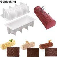 Silicone Swiss Cake Mould Yule Log Mold Large Buche Form Silicon Fondant Mat Impression Lace Moulds Bread Cake  Cookie Accessories