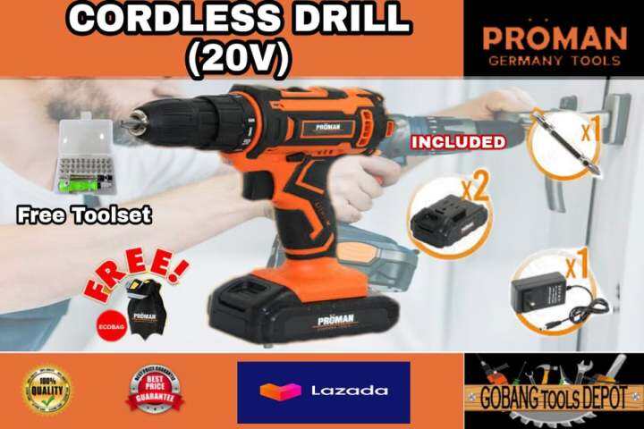 Cordless drill online lazada