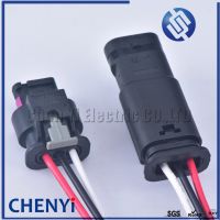 Hot Selling 3 Pin PDC Parking Sensor Plug Connector For GOLF PASSAT A1 A3 A4 A6 A7 Q5 Q7 R8 4F0973703 1718653-1 4F0 973 703 With 15Cm Wire