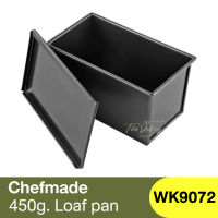 เชฟเมค ถาดอบขนมปัง + ฝาเลื่อน 450 กรัม Chefmade Non-stick 450g.  loaf pan / WK9072 / กล่องแม่พิมพ์ / พิมพ์อบขนมปัง