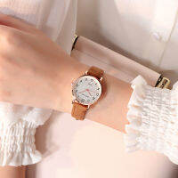 Simple Vintage Women Small Dial Watch Sweet Leather Strap Wrist Watches Gift